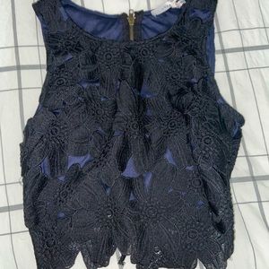 Lush brand crop top. Navy blue. Brand new with tags. Size small.